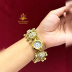 Traditional Pearl Indian Watch Bracelet
