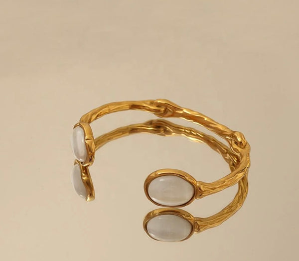 Textured Stone Cuff