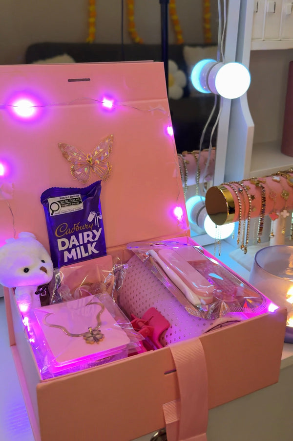 Pink Custom Jewelry Gift Box