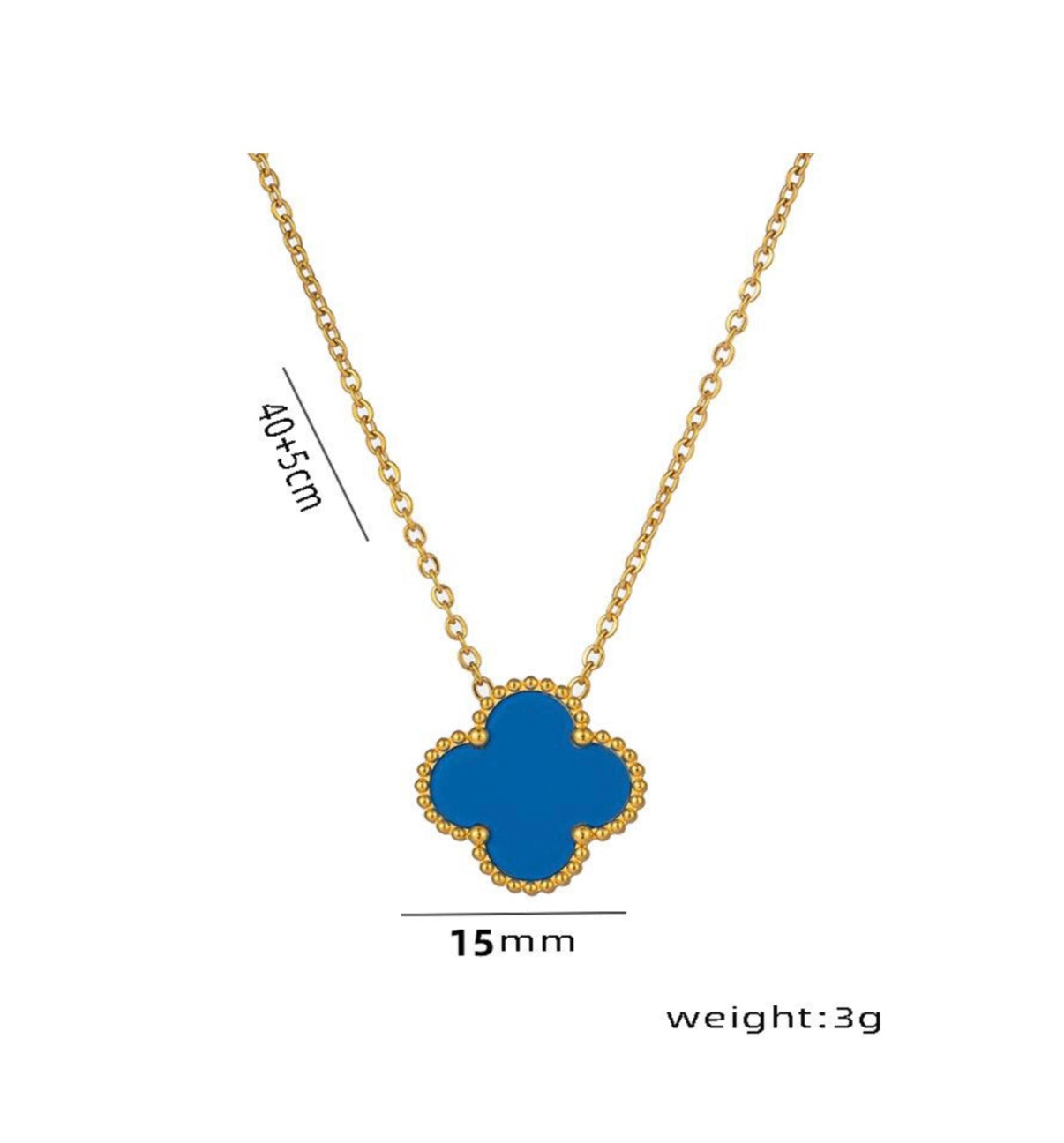 Elegant Gold-Plated Four-Leaf Clover Pendant Necklace for Women – Lucky Charm & Everyday Wear