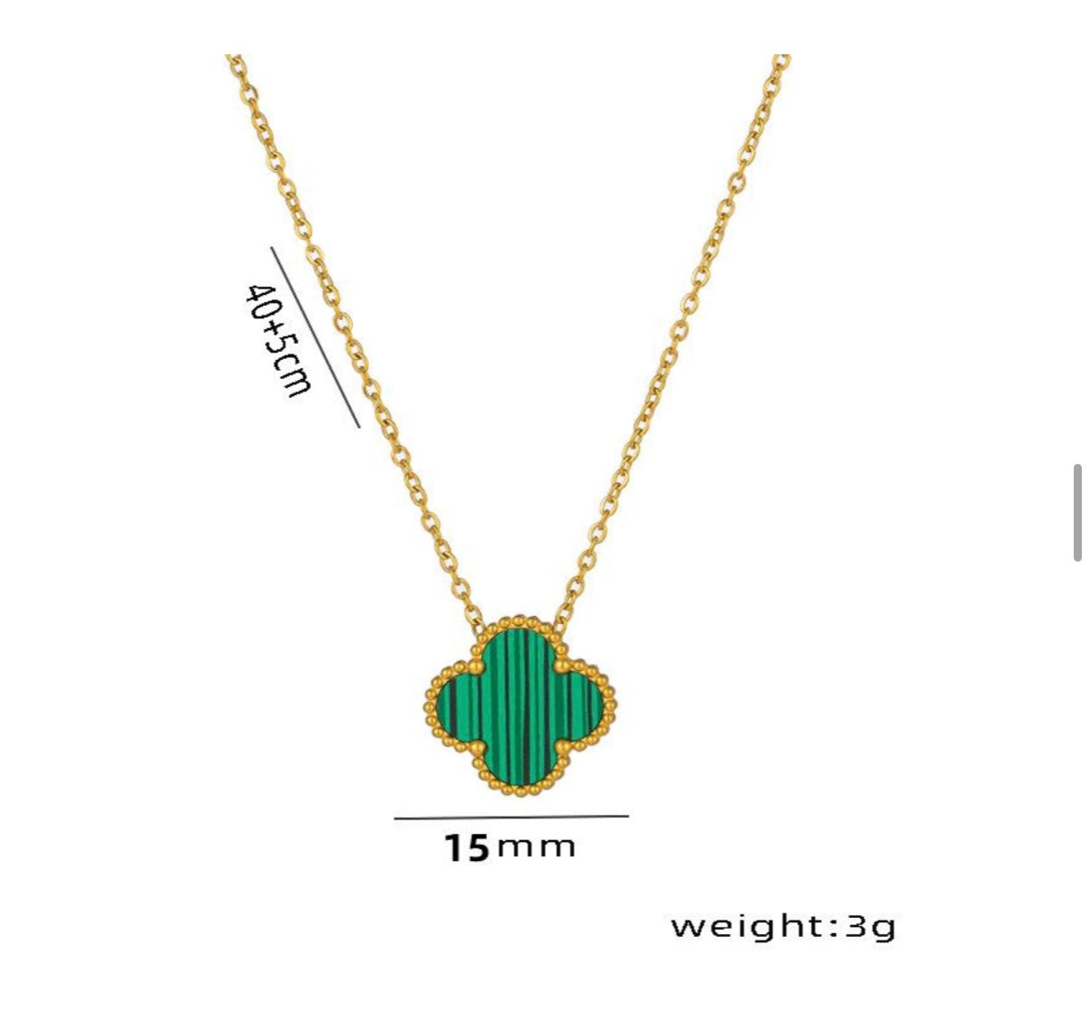 Elegant Gold-Plated Four-Leaf Clover Pendant Necklace for Women – Lucky Charm & Everyday Wear