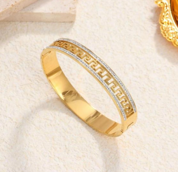 Greek Key Bangle