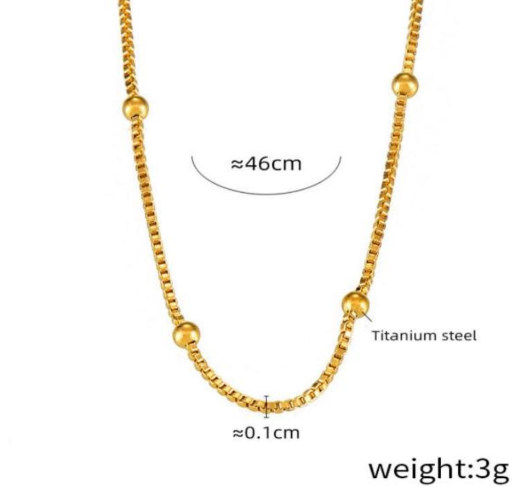 Box chain necklace