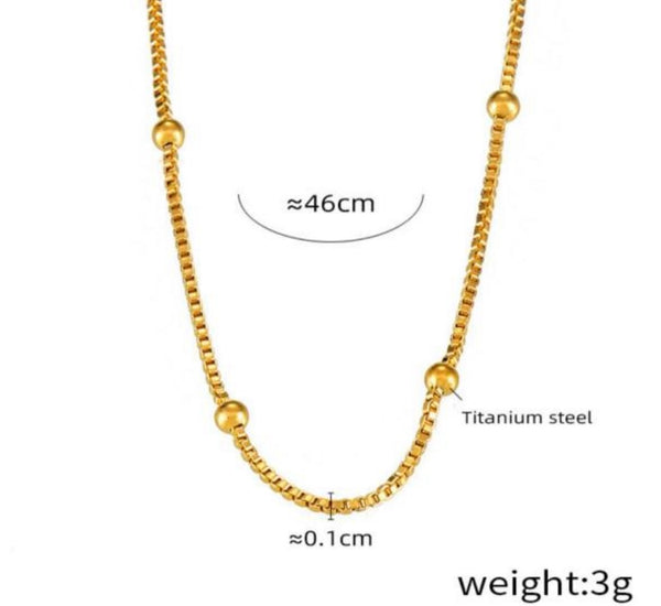 Box chain necklace