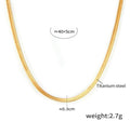 Thin snake chain