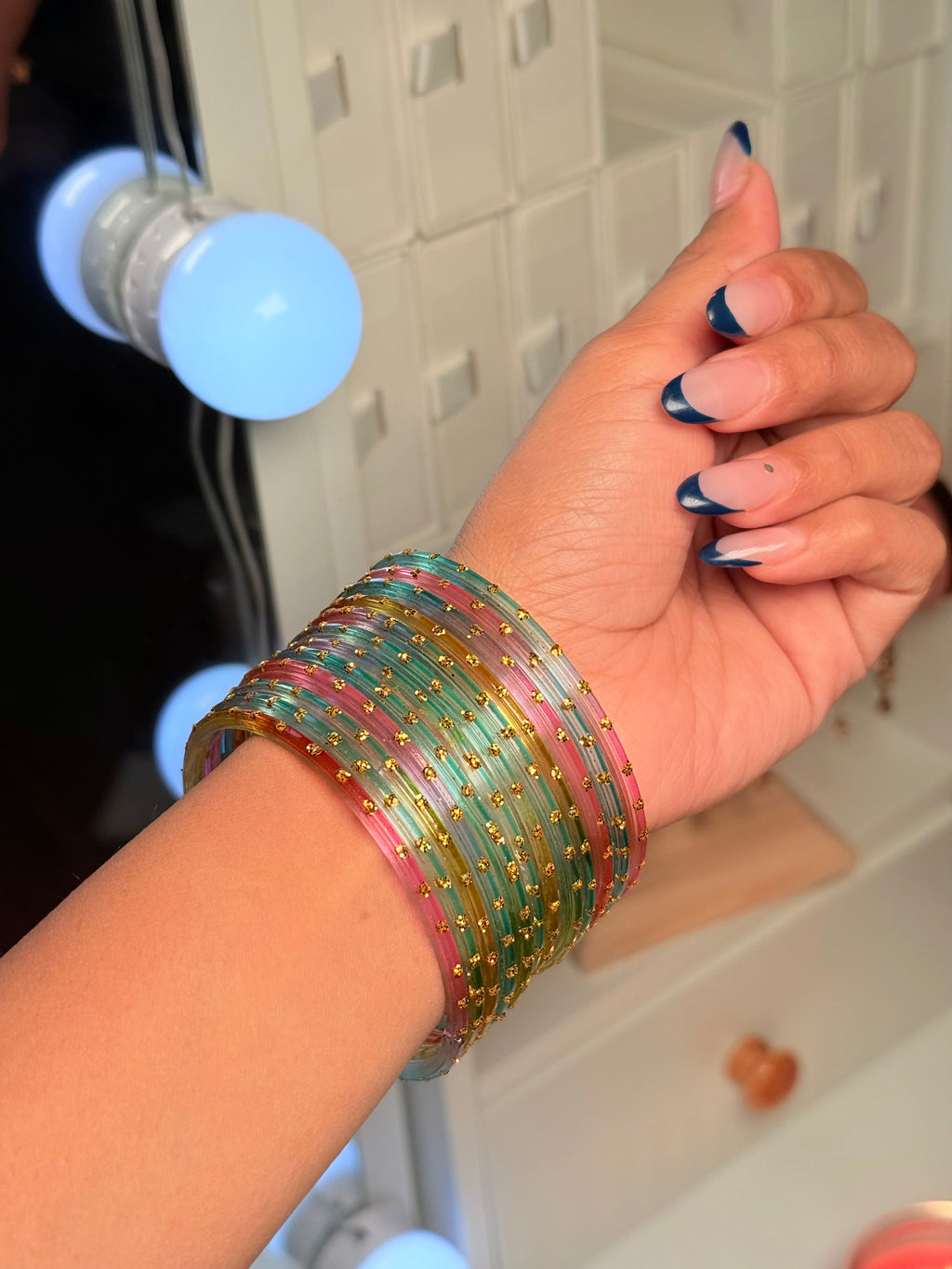 Glitter Kashmiri Bangles